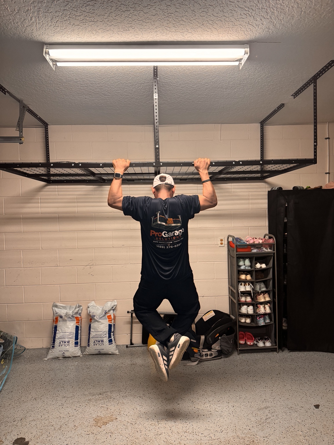 Secure overhead rack